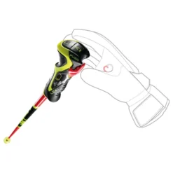 Bâtons De Ski Leki Venom SL 3D Bright Red / Black / Yellow -Ski Équipement Boutique batons de ski leki venom sl 3d bright red black yellow 2