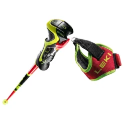 Bâtons De Ski Leki Worldcup SL 3D Bright Red / Black / Neon Yellow -Ski Équipement Boutique batons de ski leki worldcup sl 3d bright red black neon yellow 1